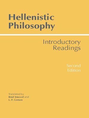 cover image of Hellenistic Philosophy
